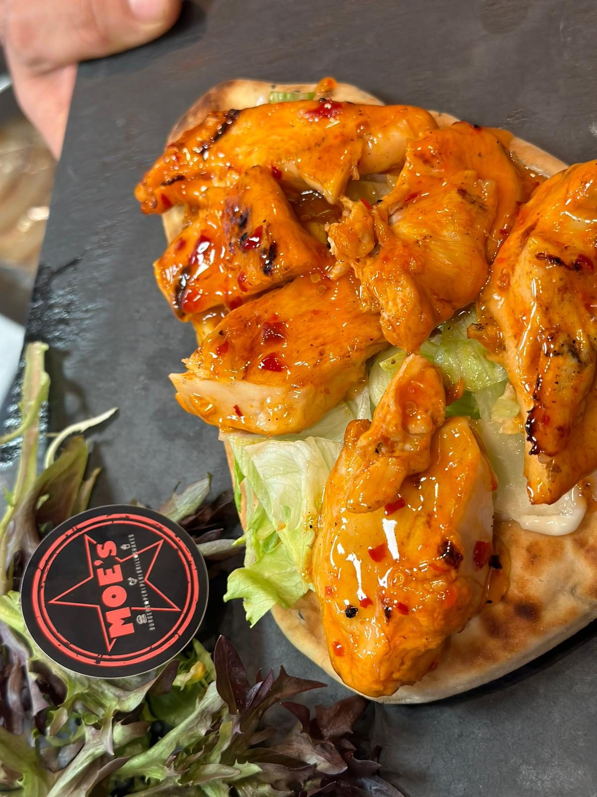 Grilled chicken wrap